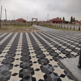 Ankara parke taşı döşemesi yapılmış villa girişi